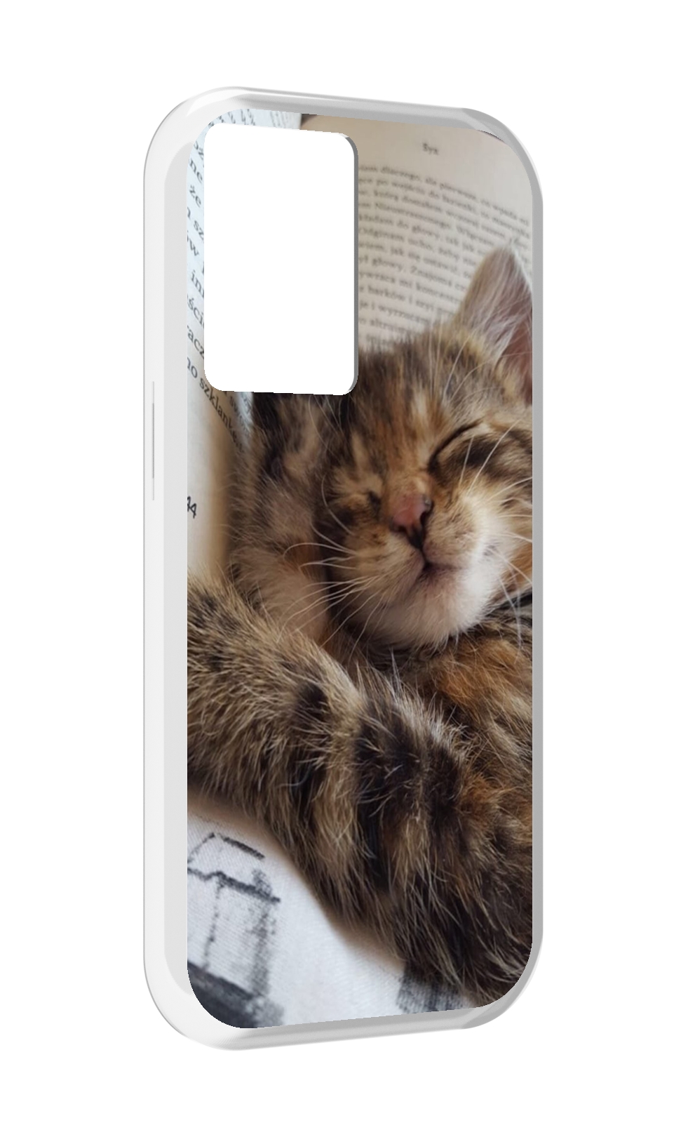 

Чехол MyPads Спящий-котенок для OnePlus Nord N20 SE, Прозрачный, Tocco