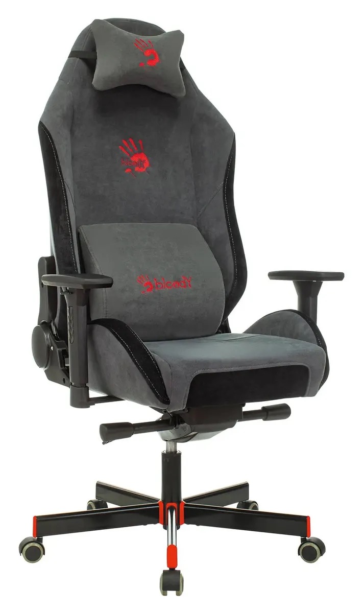 

Кресло игровое A4TECH Bloody GC-420, на колесиках, ткань, серый