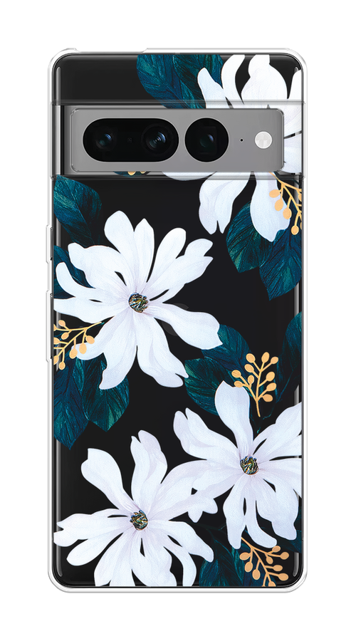 

Чехол на Google Pixel 7 Pro "Delilah Flower", Зеленый;белый, 271350-1