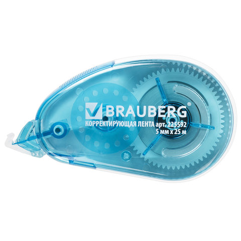 

Brauberg MAXI, увеличенная длина 5 мм х 25 м, белый/синий корпус