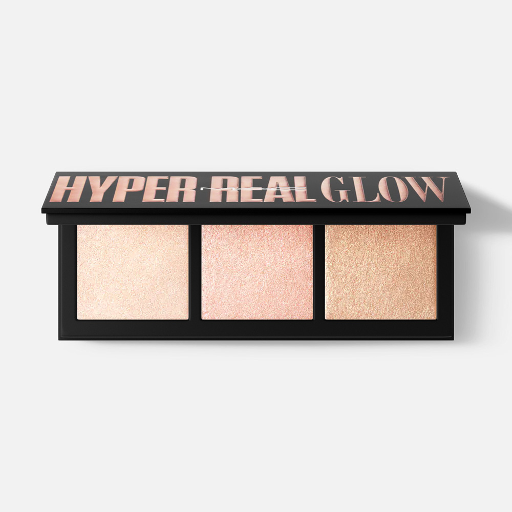 

Палетка хайлайтеров MAC Hyper Real Glow Palette Flash + Awe 13,5 г, Розовый