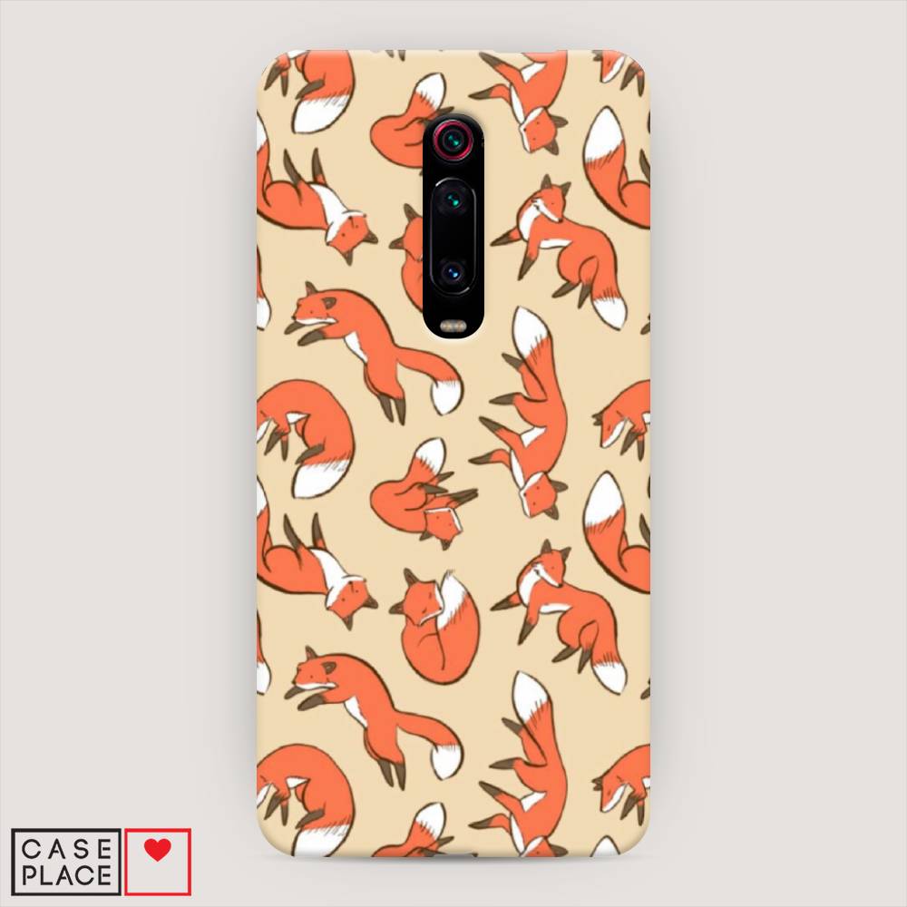 

Пластиковый чехол "Лисички фон" на Xiaomi Mi 9T Pro, 35820-2
