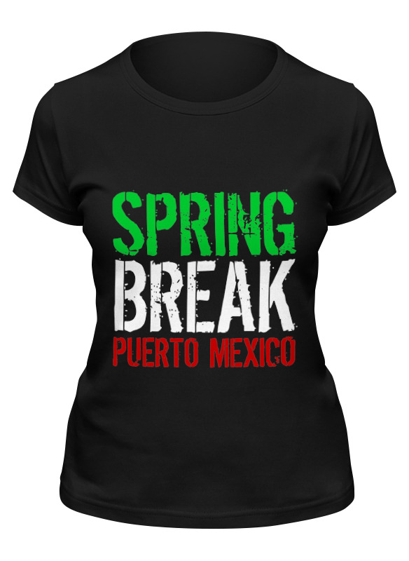 

Футболка женская Printio Spring break (мачо и ботан 3) черная XL, Черный, Spring break (мачо и ботан 3)