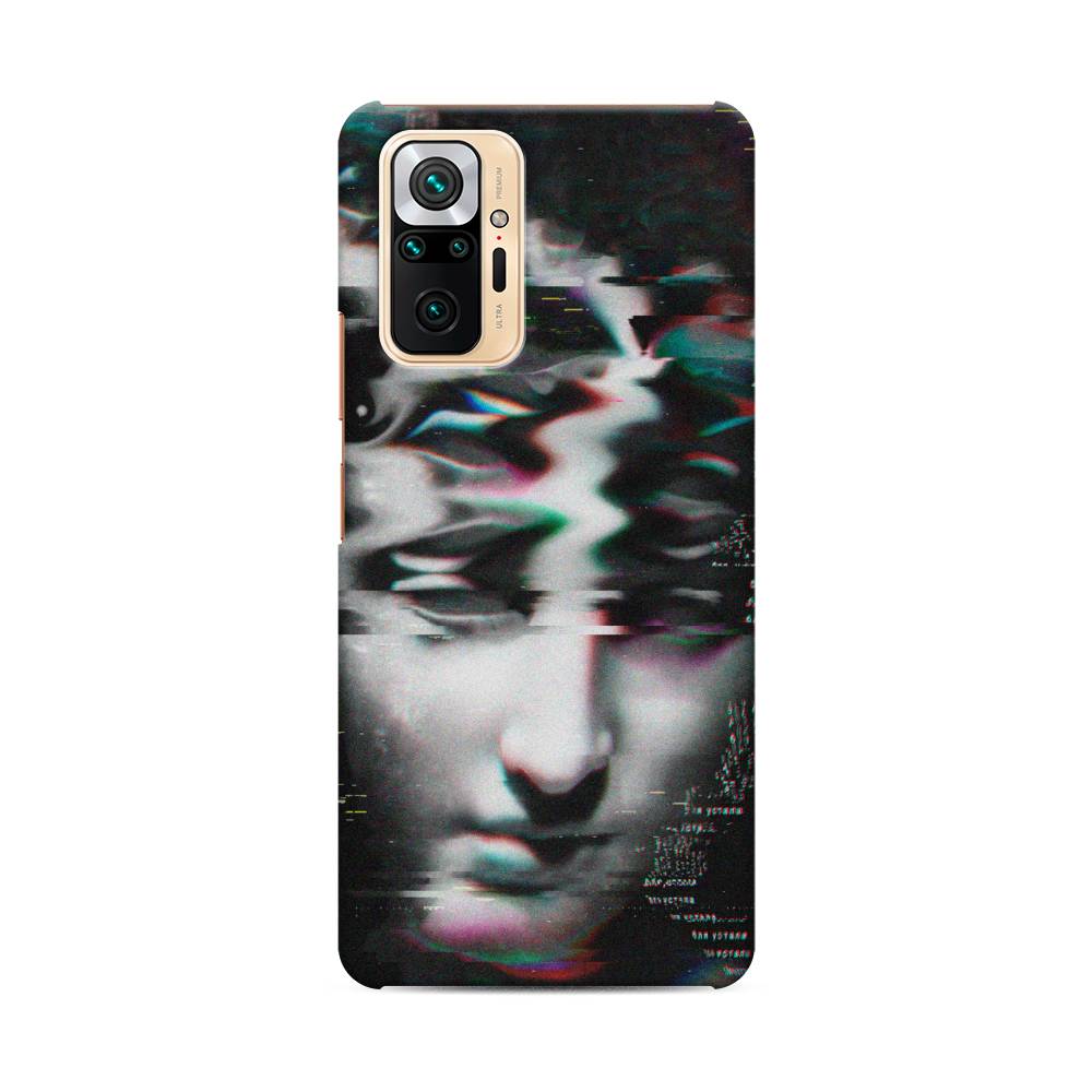 фото Пластиковый чехол "glitch art" на xiaomi redmi note 10 pro awog