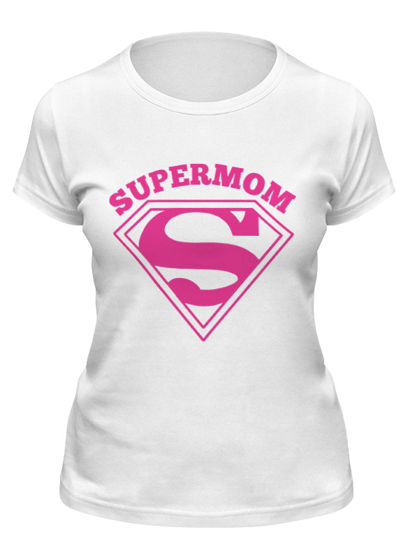

Футболка женская Printio Супермама (supermom) белая S, Белый, Супермама (supermom)