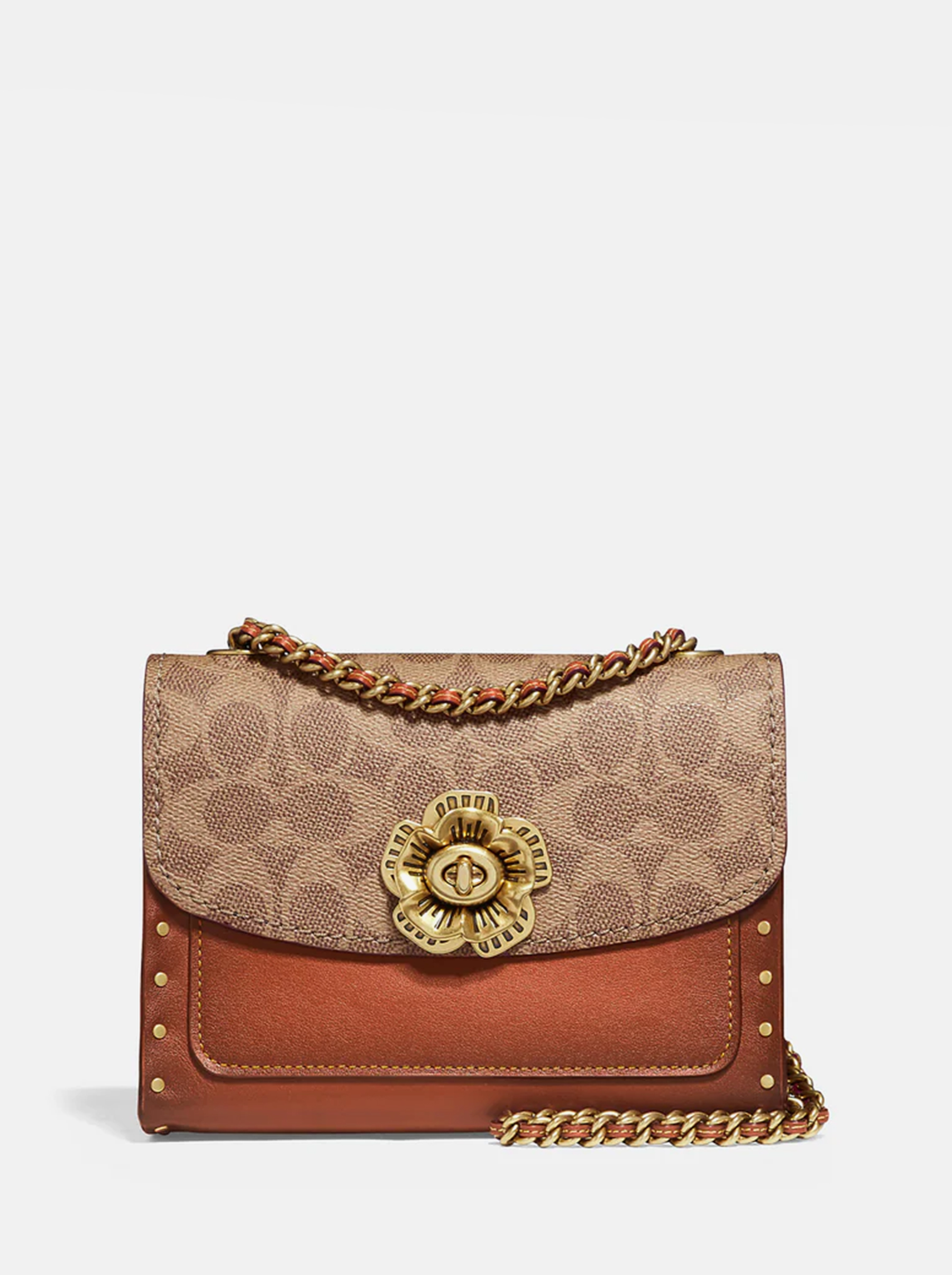 

Сумка женская Coach CH0194 коричневая 13х9х18, Коричневый, CH0194
