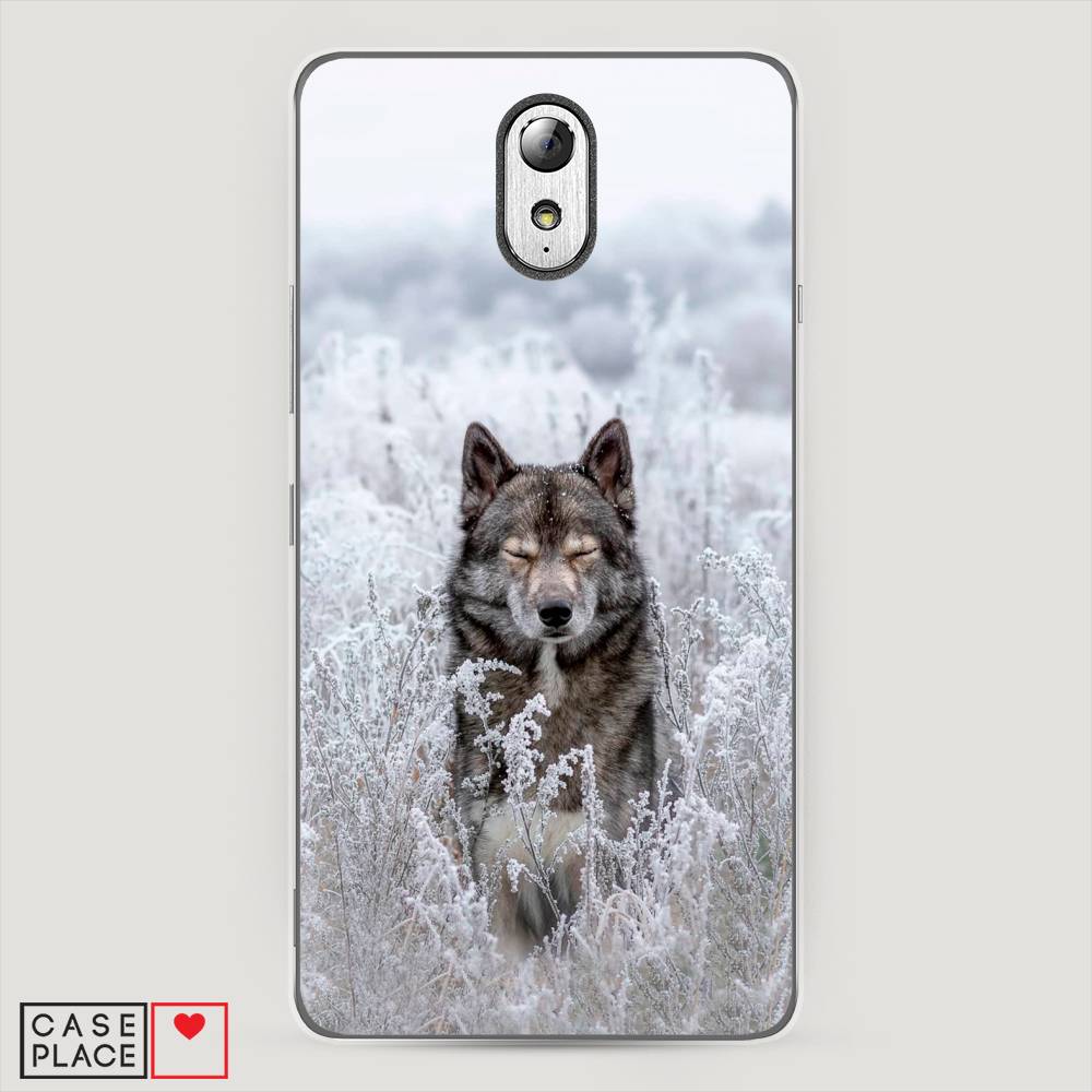

Чехол Awog на Lenovo Vibe P1m / Леново Vibe P1m "Волк в поле", Белый;черный, 111350-1