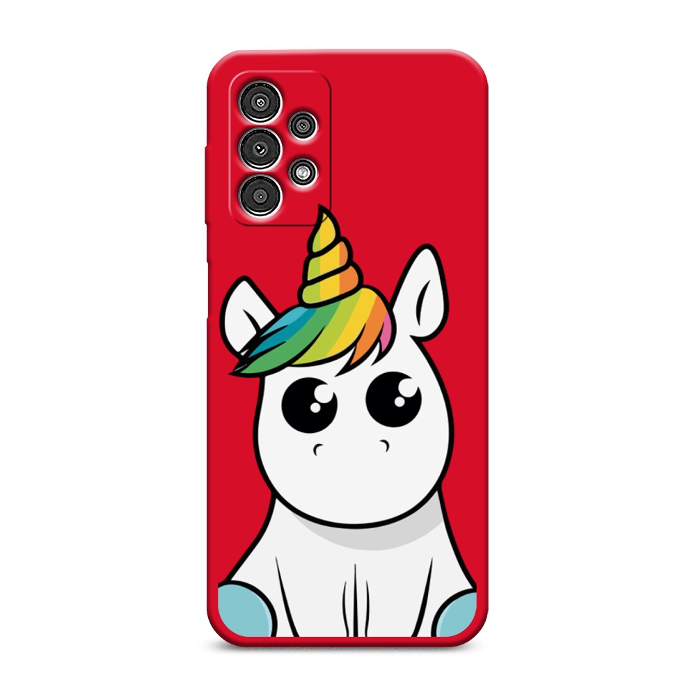 

Матовый силиконовый чехол "Глазастый единорог" на Samsung Galaxy A13, Глазастый единорог