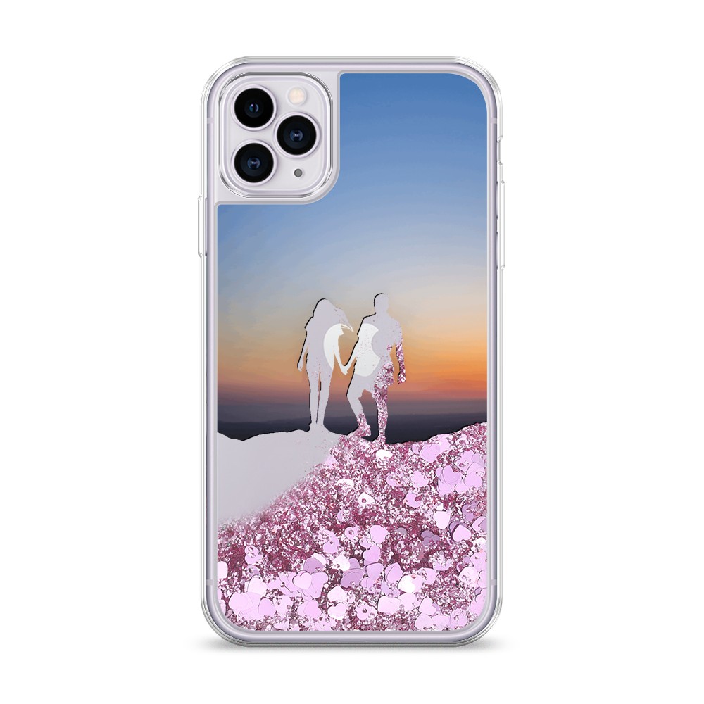 

Жидкий чехол с блестками "Пара на краю света" на Apple iPhone 11 Pro Max, 12294-1