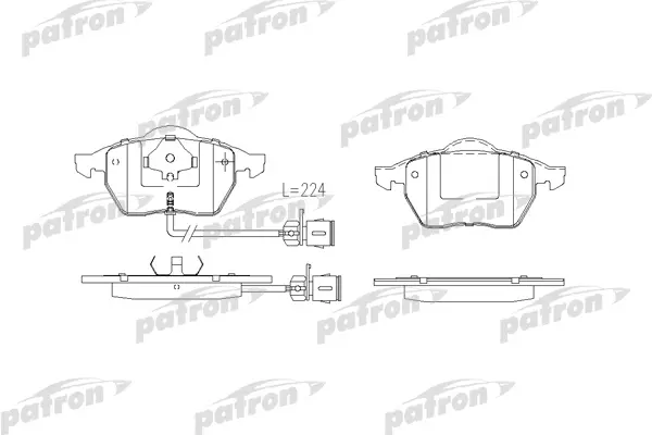 

Тормозные колодки PATRON дисковые PBP590