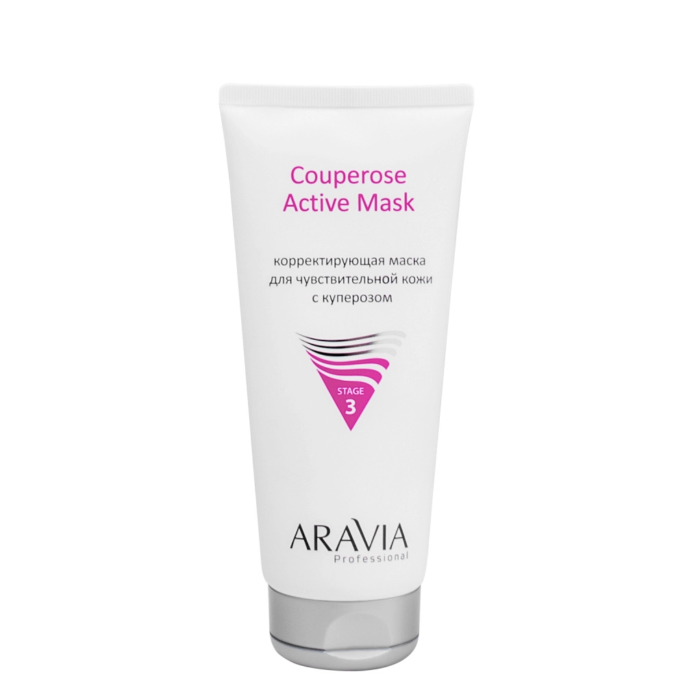 фото Маска для лица aravia professional couperose active mask корректирующая, 200 мл aravia laboratories