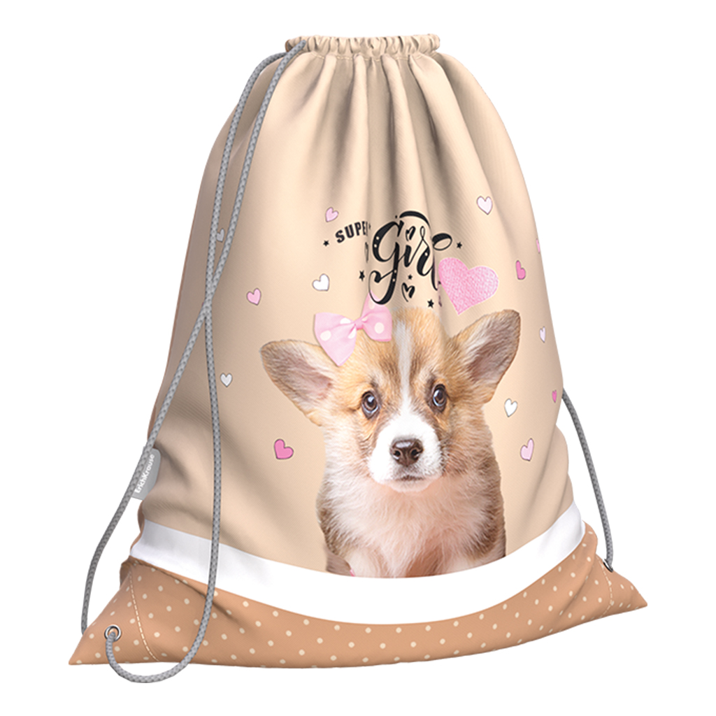 

Мешок для обуви ErichKrause 365x440мм Corgi Puppy 60155, Бежевый, Corgi Puppy