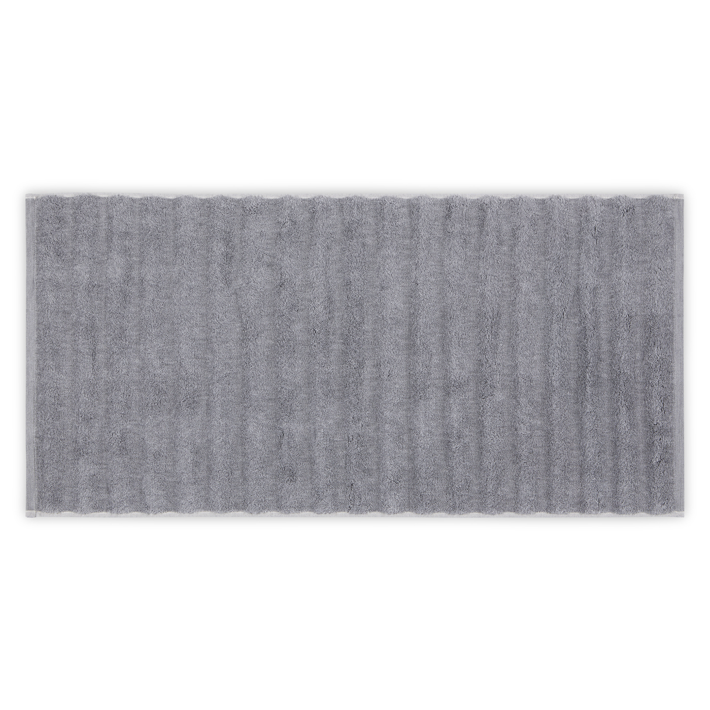 фото Махровое полотенце hamam ash ribbed, 100x150 см, серые облака