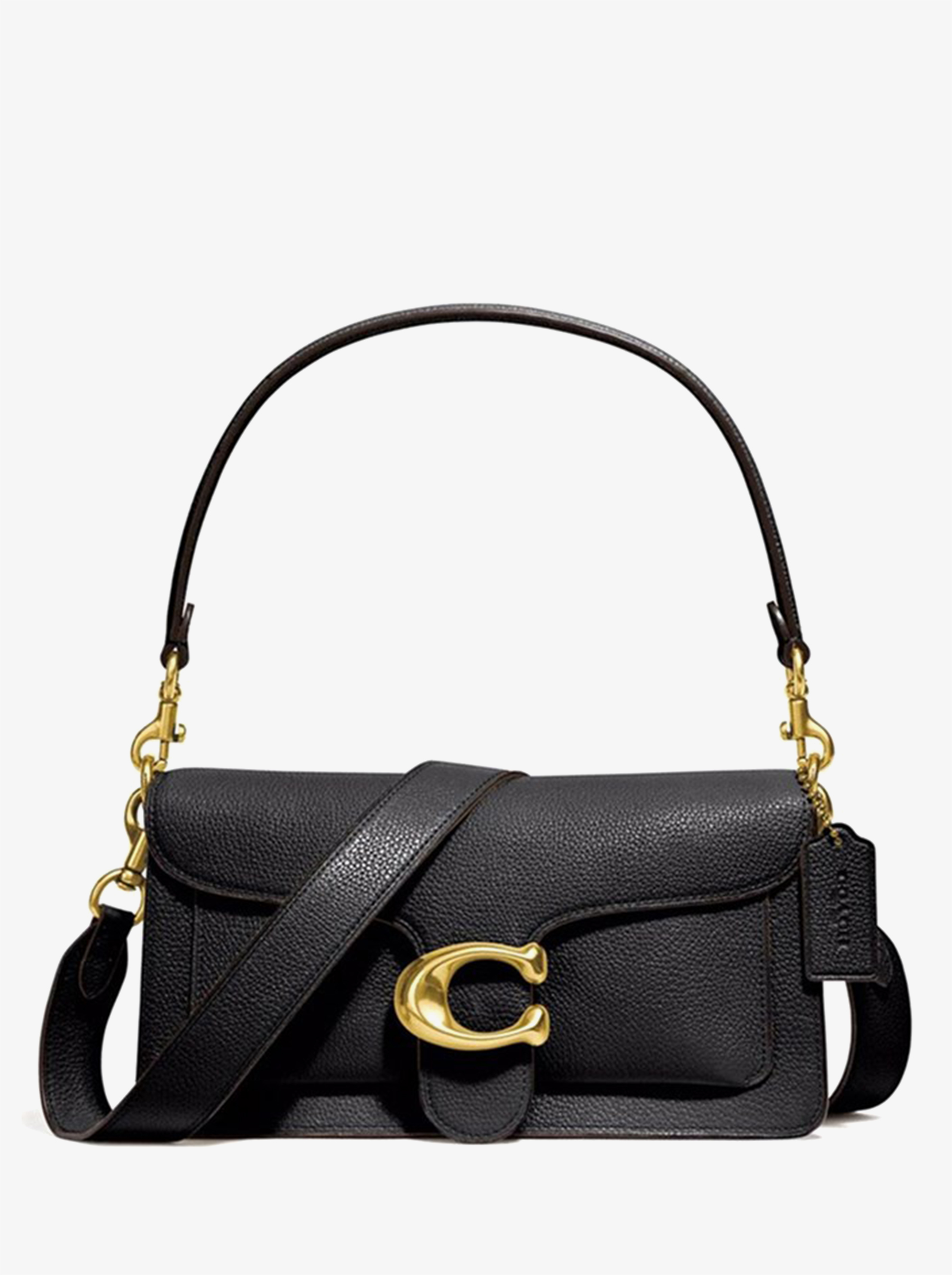 

Сумка женская Coach CH0155 черная;золотая 15x26x8, Черный;золотистый, CH0155