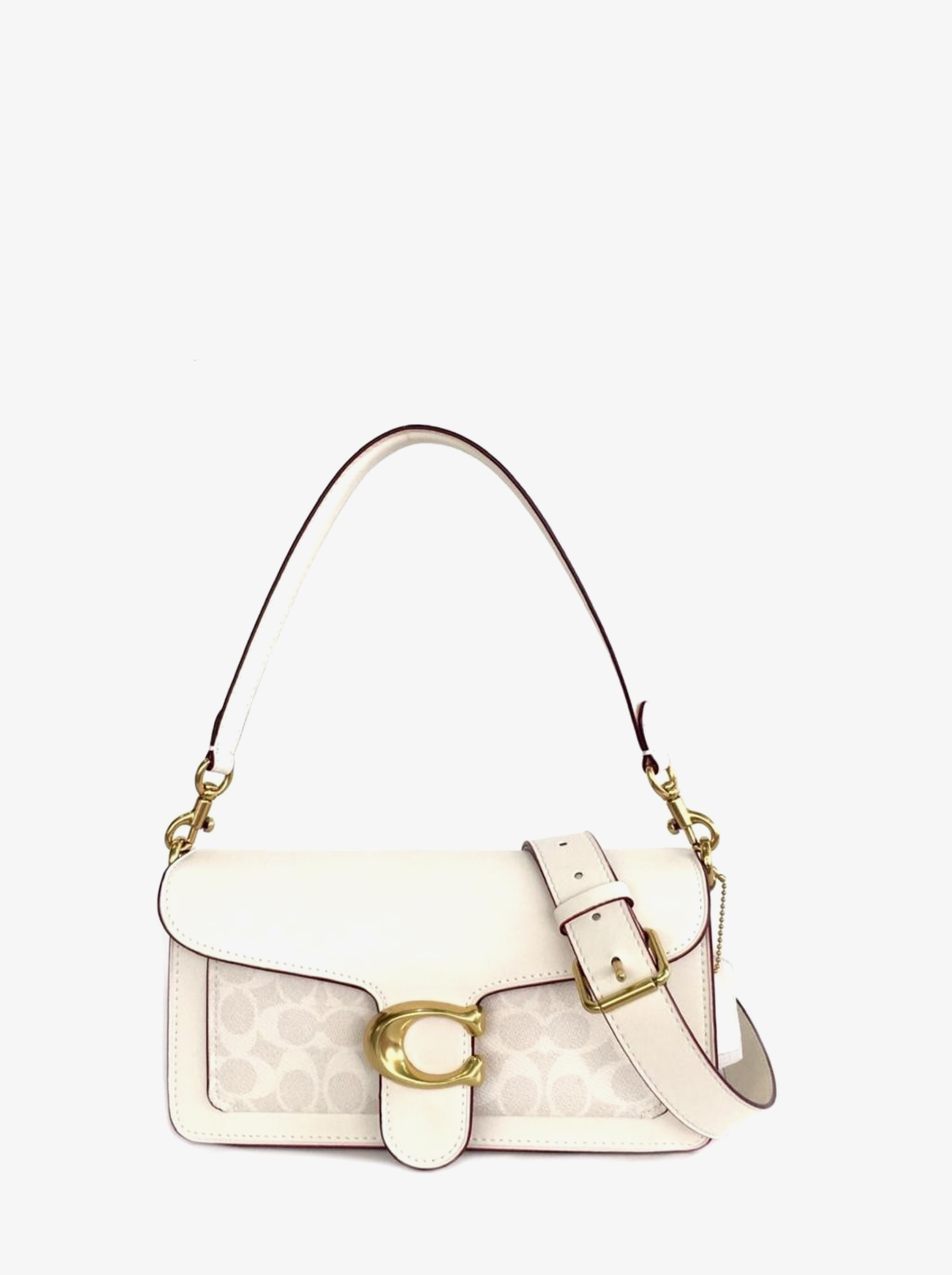 

Сумка женская Coach CH0100 белая 15x26x8, Белый, CH0100