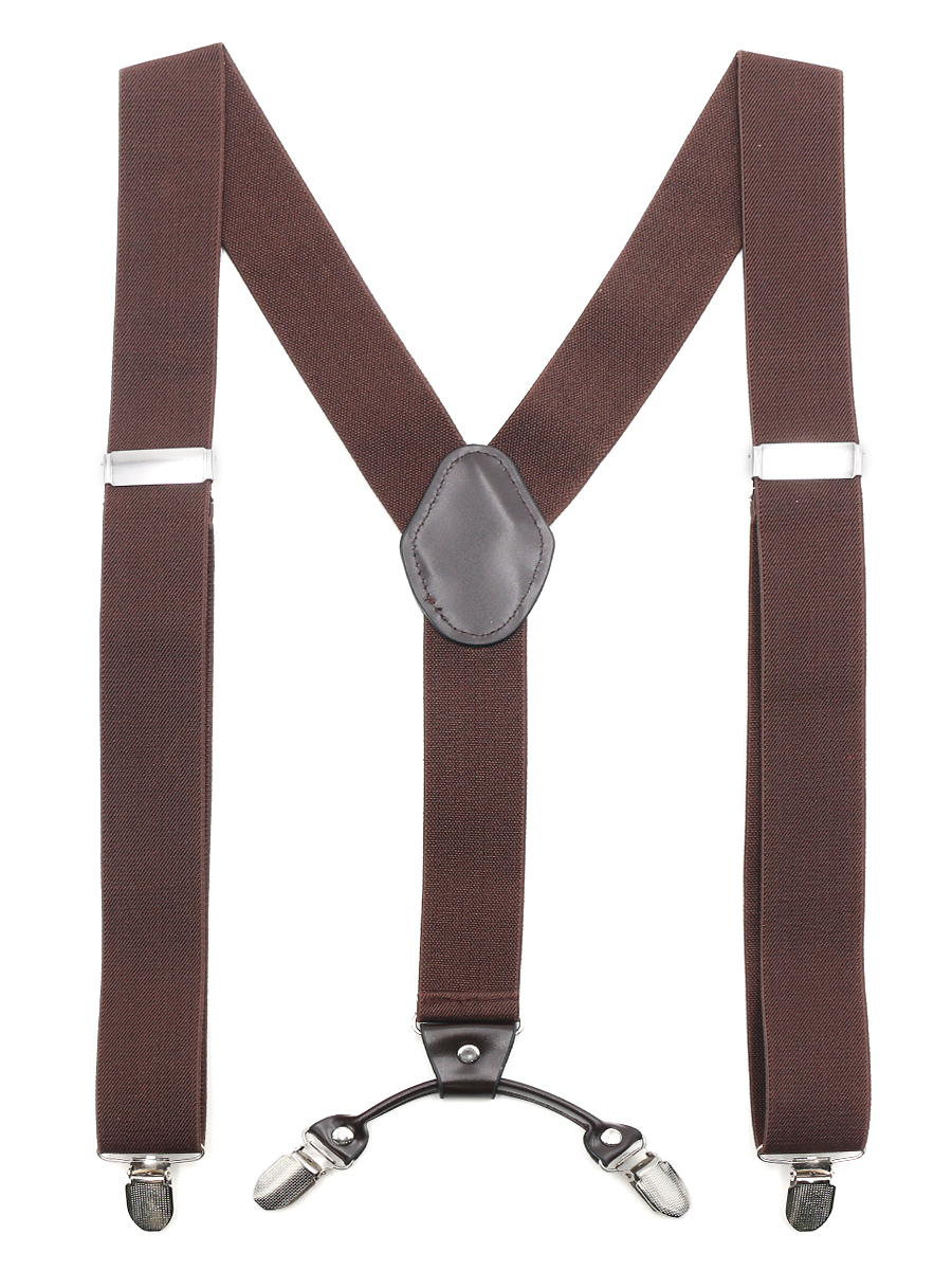 Подтяжки унисекс GENTLETEAM Suspenders-2 коричневые