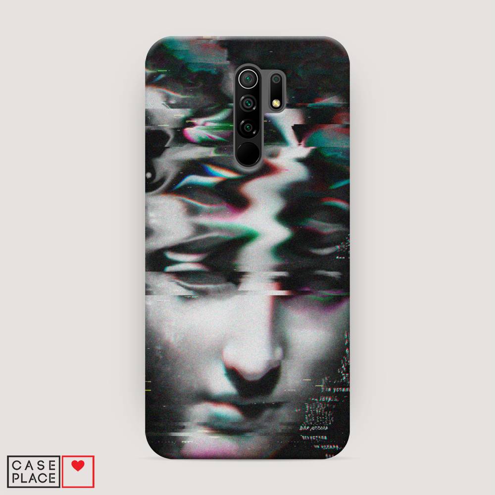 фото Пластиковый чехол "glitch art" на xiaomi redmi 9 awog