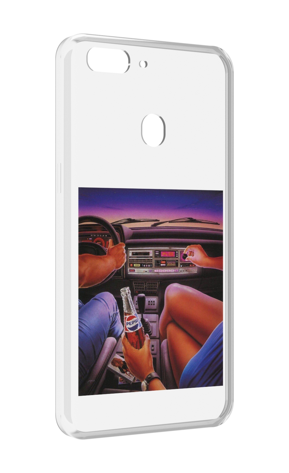 

Чехол MyPads американская машина салон для Oppo Realme 2, Прозрачный, Tocco