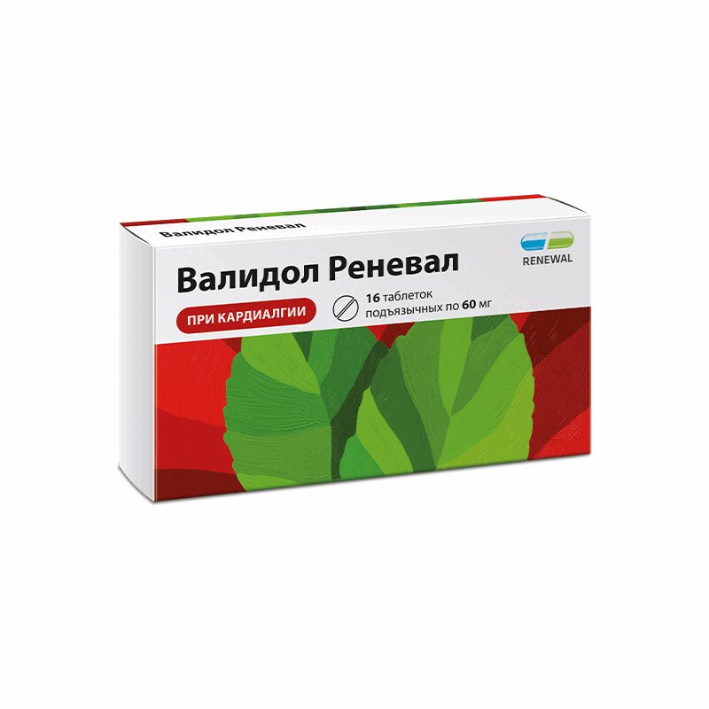 

Валидол Реневал таблетки 60 мг 16 шт.