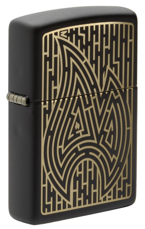 

Зажигалка ZIPPO Black Matte Maze 49597