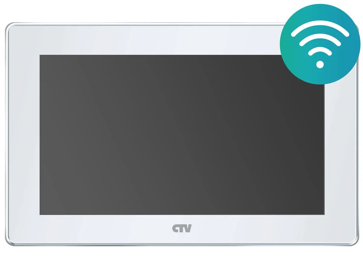 фото Монитор видеодомофона 7" wi-fi ctv-m5701 w белый