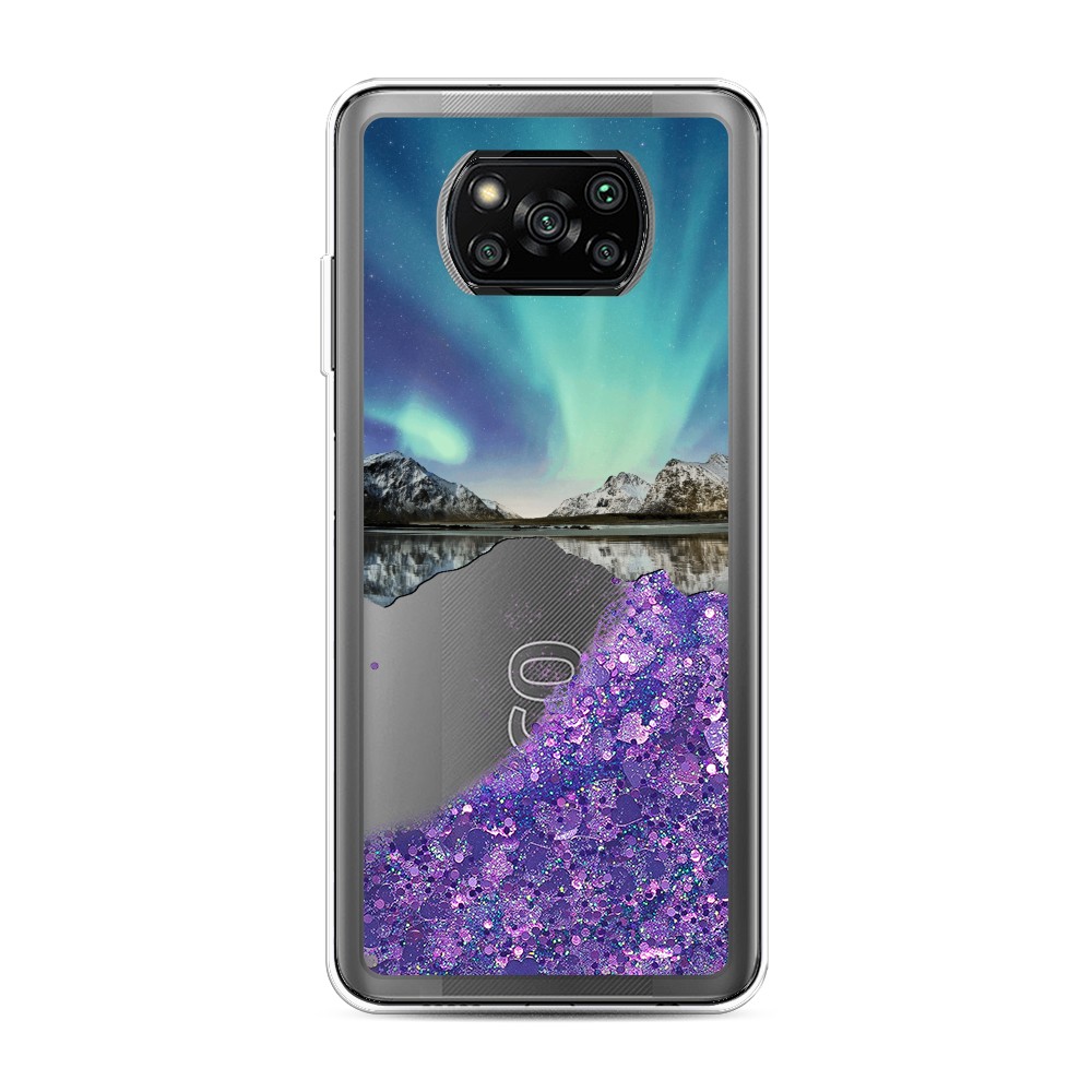 

Чехол Awog на Poco X3/X3 Pro "Горное озеро и сияние", Разноцветный, 310692-1