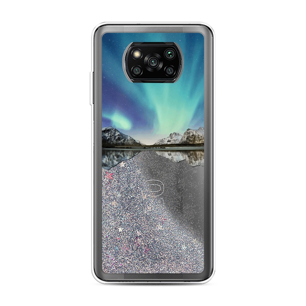

Чехол Awog на Poco X3/X3 Pro "Горное озеро и сияние", Разноцветный, 310691-1