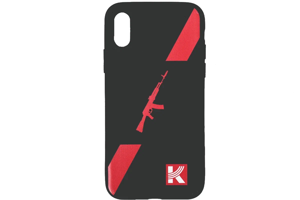 Чехол КАЛАШНИКОВ для Apple iPhone X/iPhone XS Black/Red