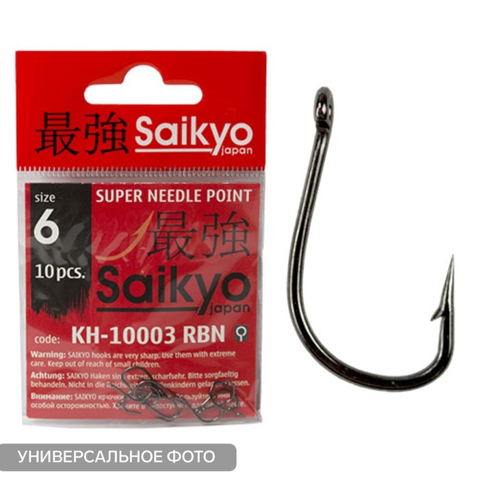 Крючки Saikyo KH-10003 Tanago BN № 6, 10шт