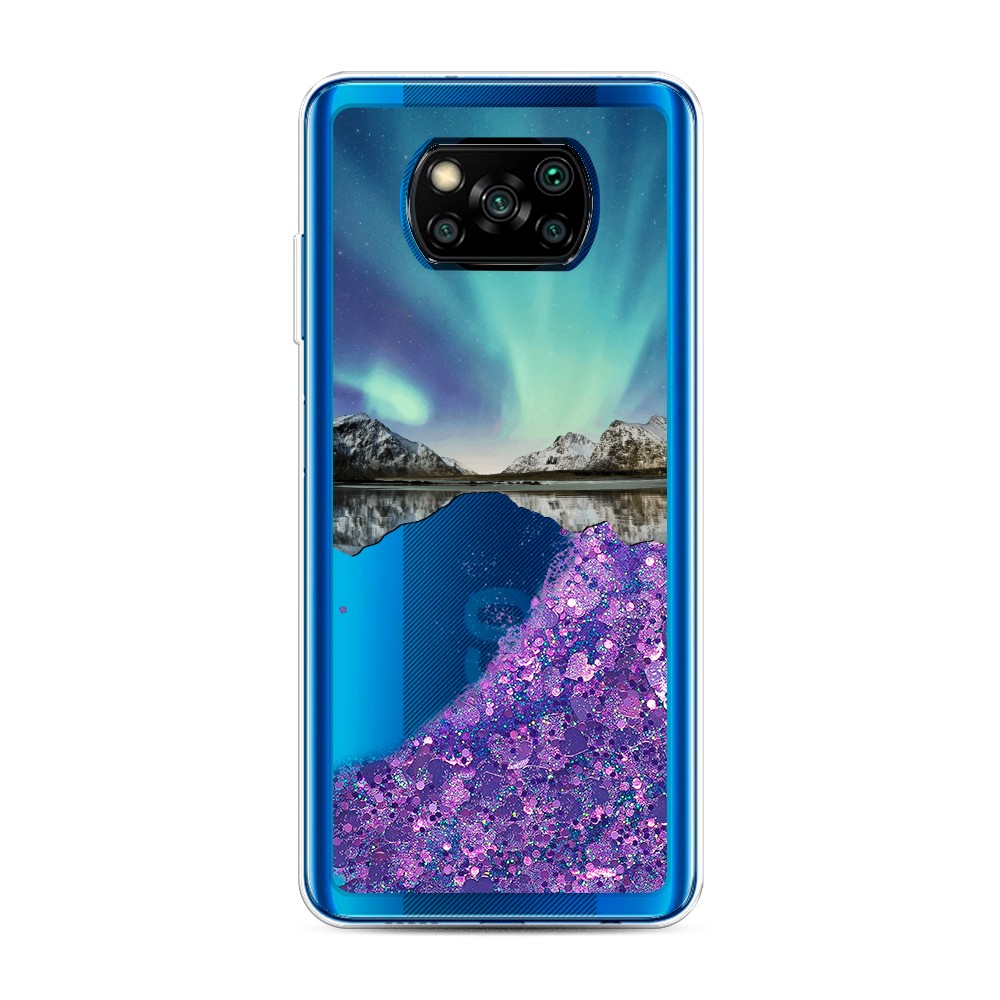 

Чехол Awog на Poco X3/X3 Pro "Горное озеро и сияние", Разноцветный, 39292-1
