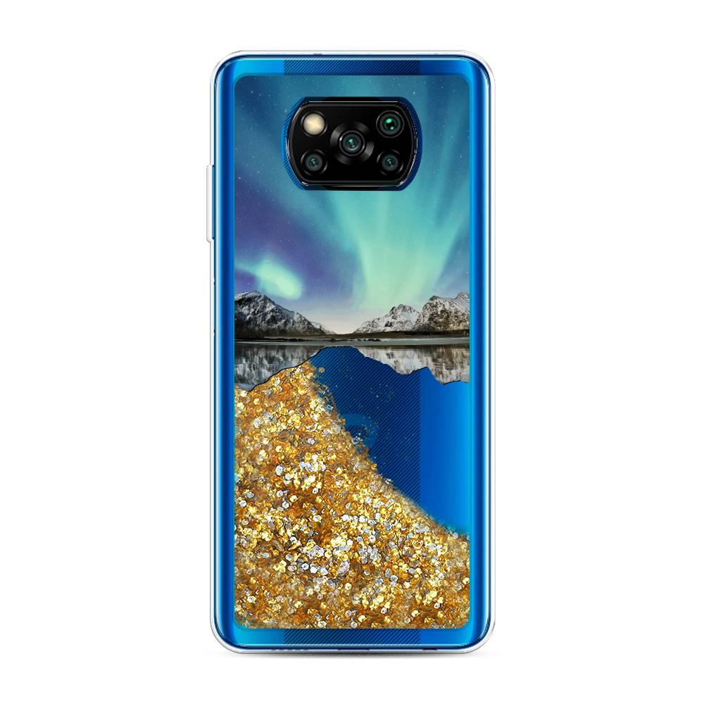 

Чехол Awog на Poco X3/X3 Pro "Горное озеро и сияние", 39290-1