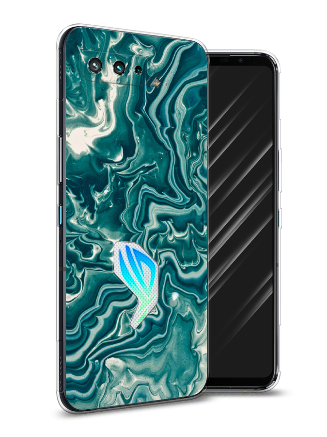 

Чехол Awog на Asus ROG Phone 5S "Минералы 4", Голубой, 44550-3