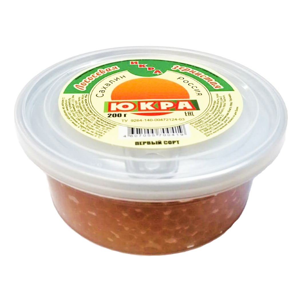 

Икра лососевая красная Юкра зернистая 200 г