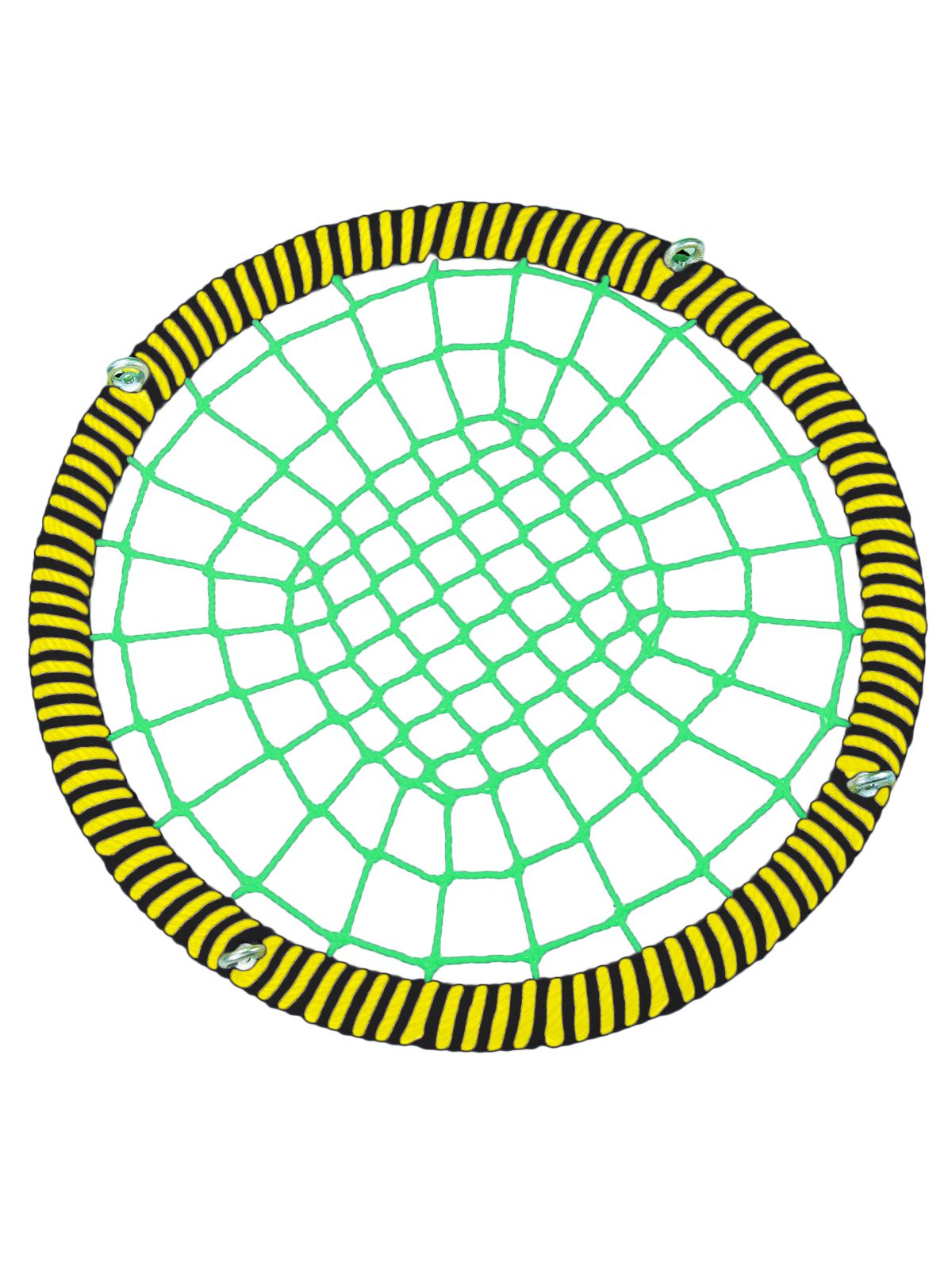 фото Подвесные качели гнездо размер80 см толщина обода 72 мм армированный канат обода 16 мм jinn