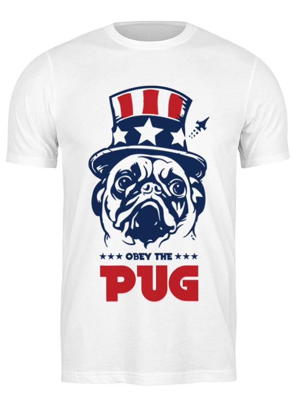 

Футболка унисекс Printio Мопс президент (obey pug) белая 2XL, Белый, Мопс президент (obey pug)