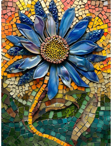 

Алмазная мозаика на подрамнике Подсолнух, 40x30 см, 50 цветов, 85579, ПРА-834