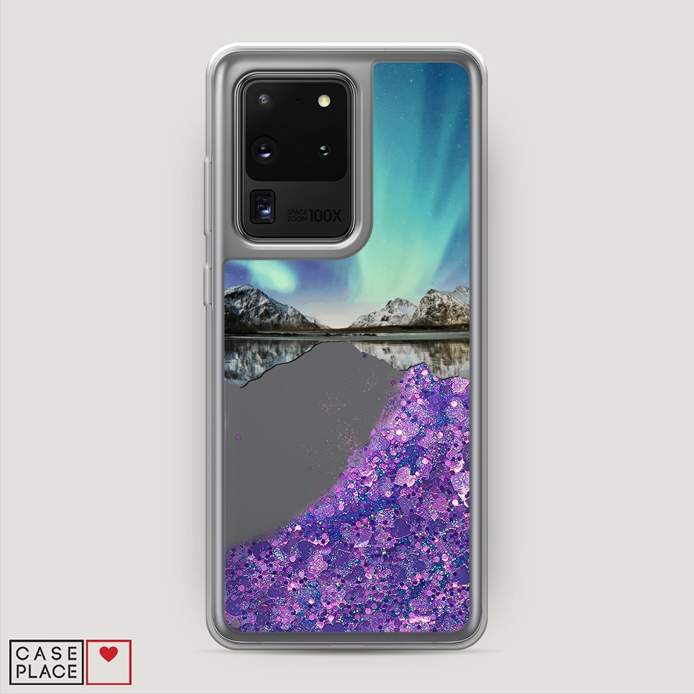 

Чехол Awog на Samsung Galaxy S20 Ultra "Горное озеро и сияние", Разноцветный, 29492-1