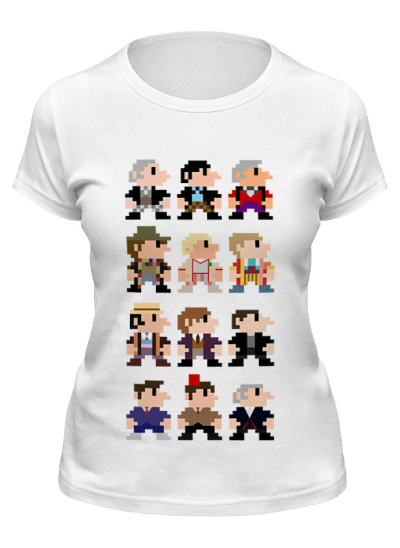 

Футболка женская Printio Доктор кто (8-bit) белая 2XL, Белый, Доктор кто (8-bit)