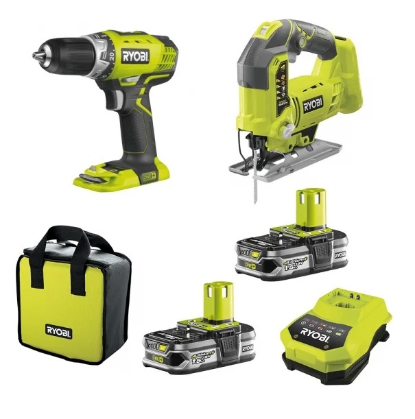 

Набор электроинструмента Ryobi R18CK2G-LL15S 5133002382, R18CK2G-LL15S