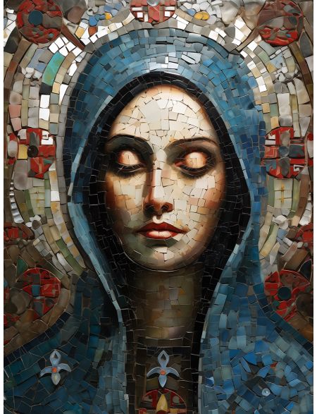 

Алмазная мозаика на подрамнике Святая, 90x70 см, 50 цветов, 85549, ПРА-831