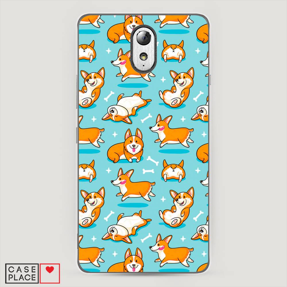 

Чехол Awog на Lenovo Vibe P1m / Леново Vibe P1m "Веселые корги", Коричневый, 111350-2