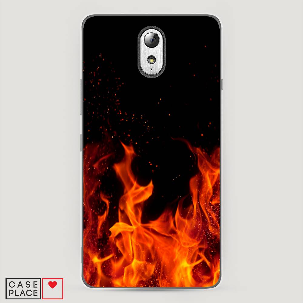 

Чехол Awog на Lenovo Vibe P1m / Леново Vibe P1m "Все в огне", Оранжевый;черный, 111350-4