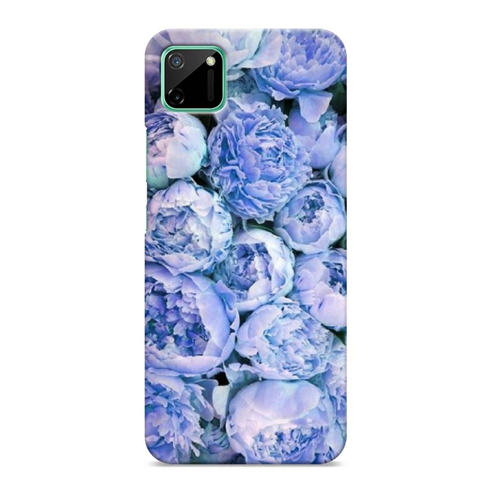 

Пластиковый чехол "Пионы голубые" на Realme C11, 253820-6