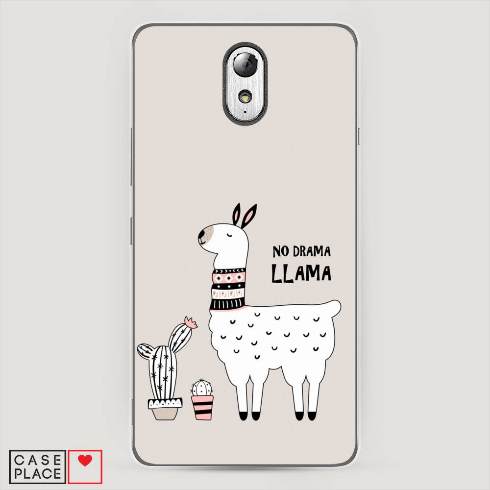 

Чехол Awog на Lenovo Vibe P1m / Леново Vibe P1m "No drama LLama", Бежевый;серый;белый, 111350-2
