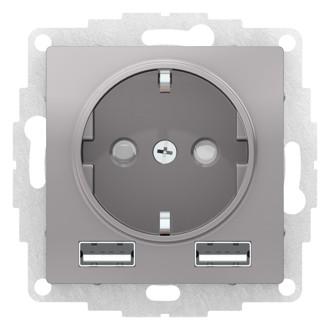 

USB розетка Systeme Electric ATN000330.9, 9шт, Серебристый