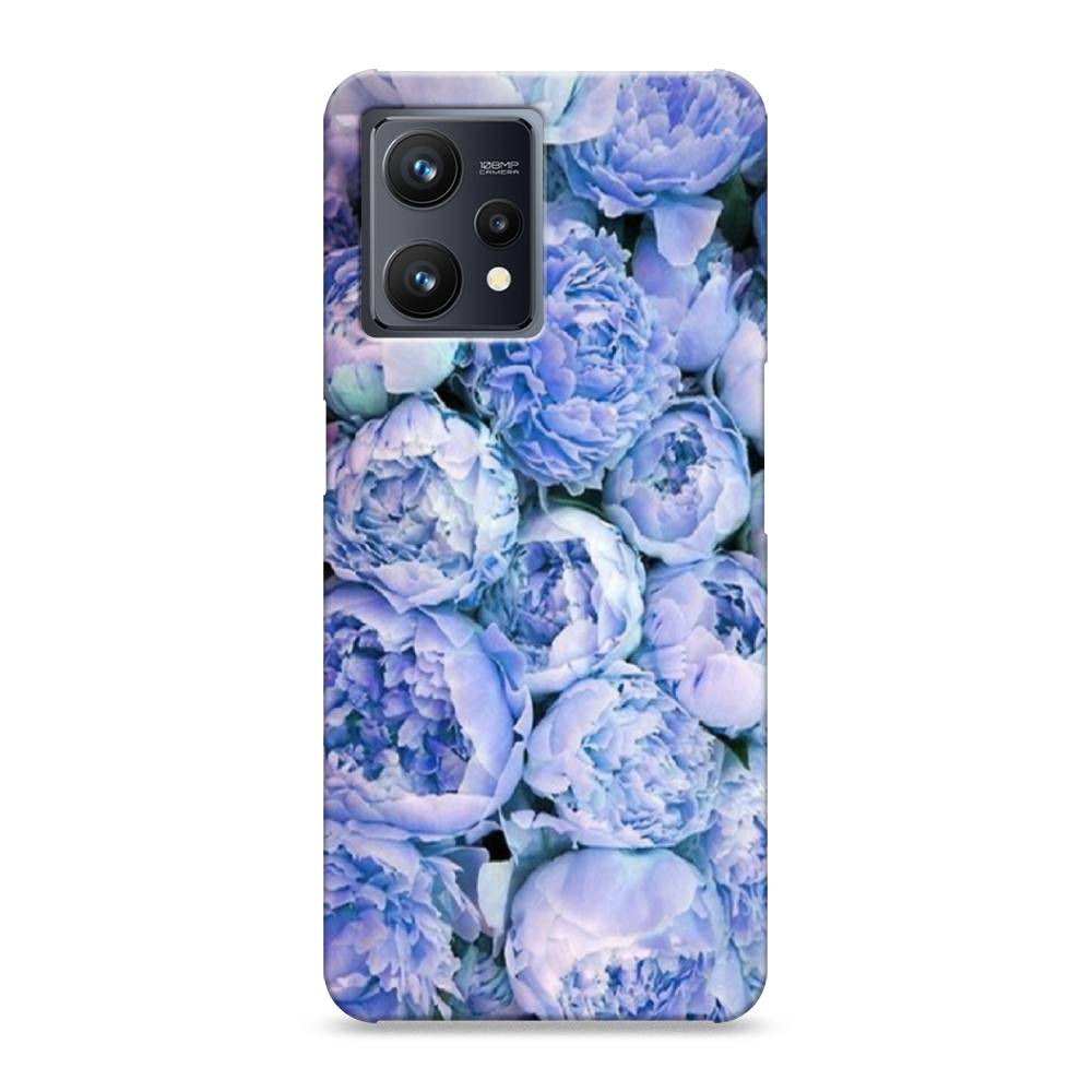 

Пластиковый чехол "Пионы голубые" на Realme 9 Pro Plus, 258720-6