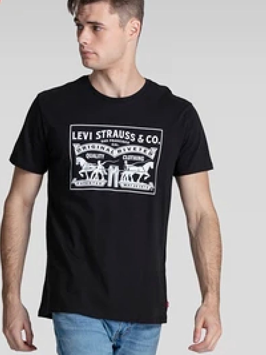 

Футболка мужская Levi's 22495-0041 черная L, Черный, 22495-0041
