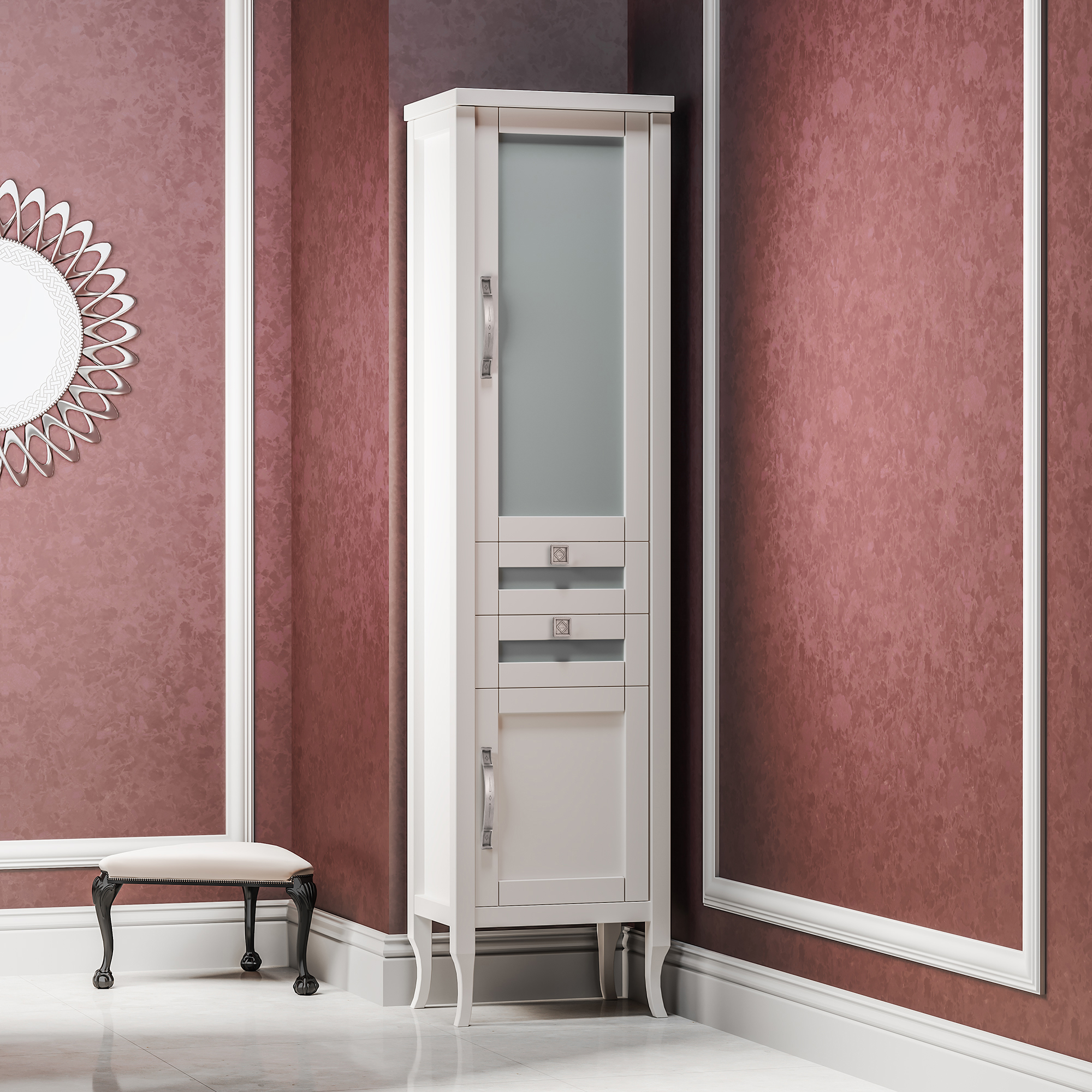 

Opadiris Шкаф-пенал Opadiris Мираж 45 R слоновая кость