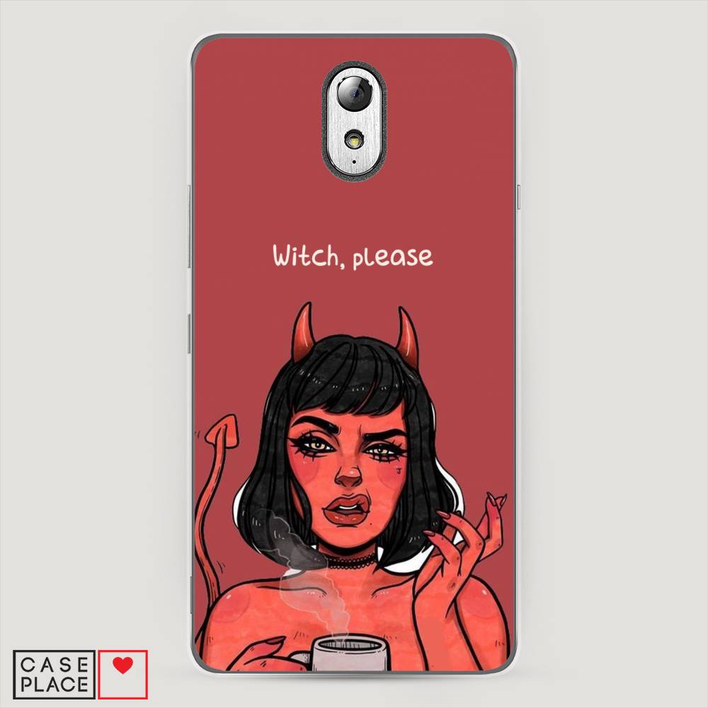 

Чехол Awog на Lenovo Vibe P1m / Леново Vibe P1m "Evil Girl", Красный;черный, 111350-6