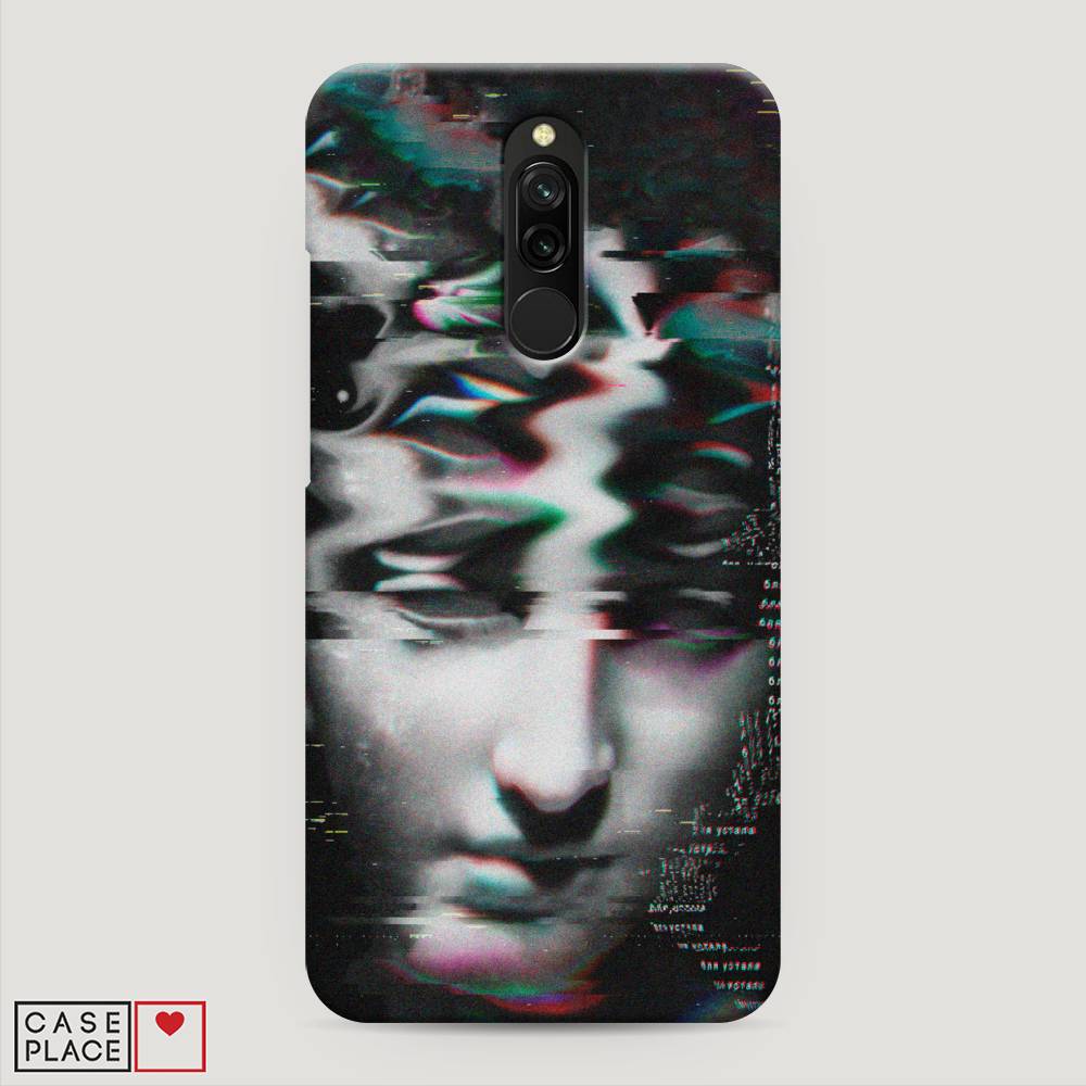 фото Пластиковый чехол "glitch art" на xiaomi redmi 8 awog